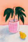 Plant And Pear Art Print