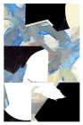 Blue Neutral Beige Black 3 Art Print