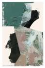 Green Peach Neutral Black Abstract 1 Abstract Art Print