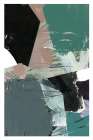 Blue Black Neutral White 3 Abstract Art Print