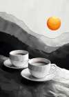 I Love Coffee Food Illustration Art (1) Art Print