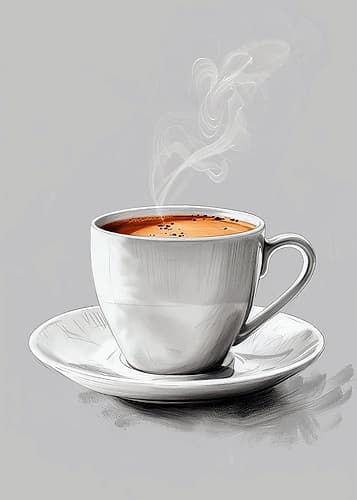 I Love Coffee Food Illustration Art (6) Coffee Print