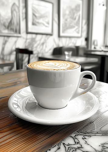 I Love Coffee Food Illustration Art (5) Coffee Print