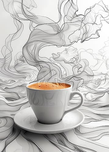 I Love Coffee Food Illustration Art (7) Coffee Print