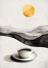 I Love Coffee Food Illustration Art (10) Art Print