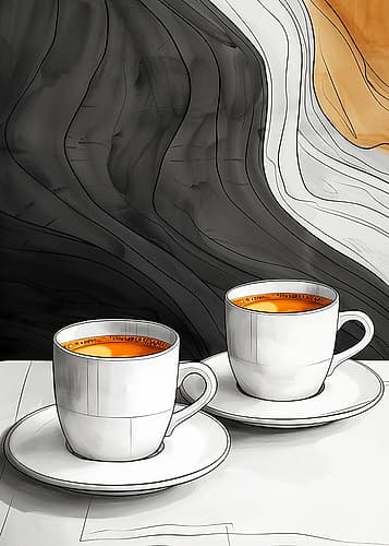I Love Coffee Food Illustration Art (12) Coffee Print