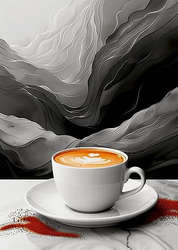 I Love Coffee Food Illustration Art (14) Coffee Print