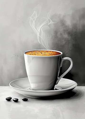 I Love Coffee Food Illustration Art (16) Coffee Print