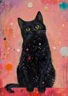 Candy Cat the Star Illustration (13) Art Print