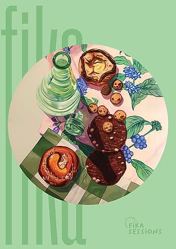 Forget Me Not Food Print