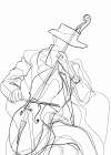 Line Art Musican 1 Minimalist Print