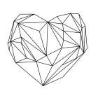 Heart Graphic Abstract Art Print