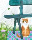 Cat In the Rain Art Print