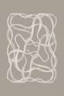 Laced Up 5 Abstract Art Print