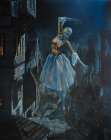 Ropewalker.night Art Print
