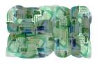 Green Cluster of Abstract Shapes 1 Abstract Art Print