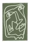 Green abstract Art Print
