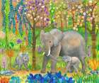 Samba and Her Babies Art Print