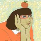 Dreamer of oranges Art Print