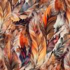 Watercolor Feathers 26 Art Print