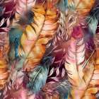 Watercolor Feathers 28 Art Print
