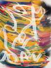Chaos color large abstract Abstract Art Print