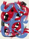 Dry directional strokes abstract 02 Abstract Art Print