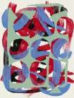 Dry directional strokes abstract 03 Abstract Art Print