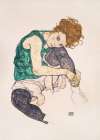 Seated Woman With Legs Drawn Up Art Print