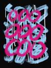 Loop pink abstract Abstract Art Print