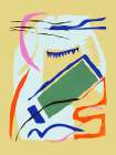 Paper cut out abstract arrangement 02 Art Print