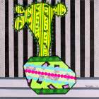 Cactus In a Green Pot Art Print