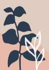 Beigeleafabstract2 Ratioiso Botanical Print