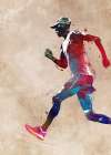 Runner sport art Art Print
