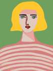 Lady with blonde hair Art Print