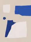 Cobalt minimal abstract Minimalist Print
