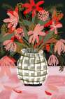 Plaid Vase Art Print