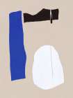 DAccouper abstract in blue 02 Art Print