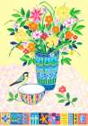 Flower Bouquet and Bird Art Print