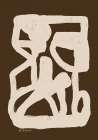 Brown abstract Art Print