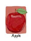 Red apple Art Print