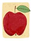 Big red apple Art Print by Sharyn Bursic