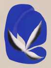 Liquid cobalt blue abstraction 02 Abstract Art Print