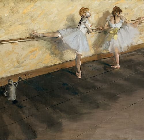 Dancers Practicing At the Barre Classical Print