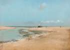 Beach At Low Tide Coastal Print