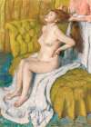 Nude Lady With Breast Showing Art Print