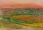 S Shaped Path In an Abstracted Landscape Art Print