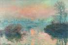 Sun Setting On the Seine At Lavacourt (1880) Claude Monet Art Print