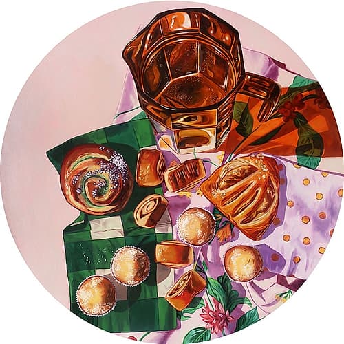 Amber and Green Art Print by Anna Zdanowicz