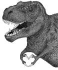 Dino Love Original Art Print by EC Mazur